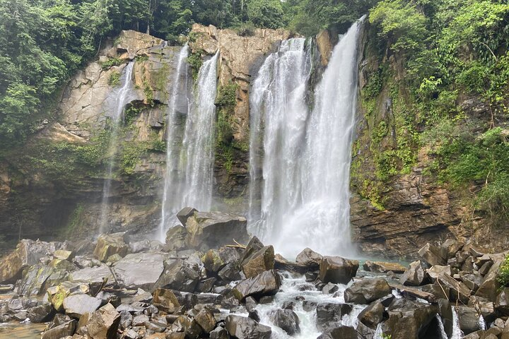 Nauyacas waterfall in the rainy season.